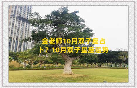 金老师10月双子座占卜？10月双子星座运势